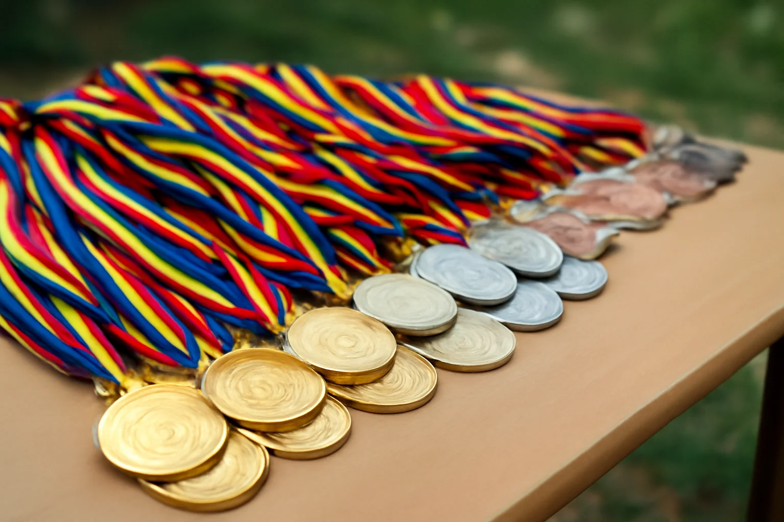 33 de aur, 26 de argint și 26 de bronz