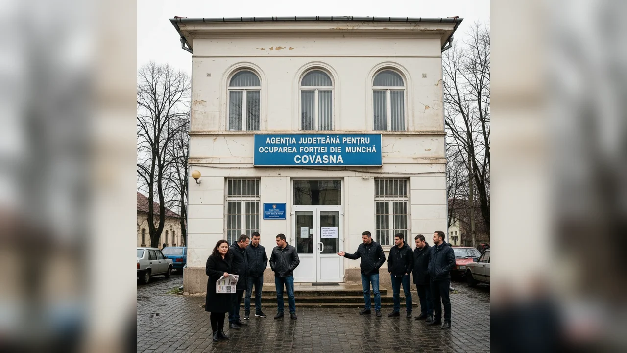 AJOFM Covasna raportează doar 116 locuri de muncă disponibile, semnificativ sub media obișnuită