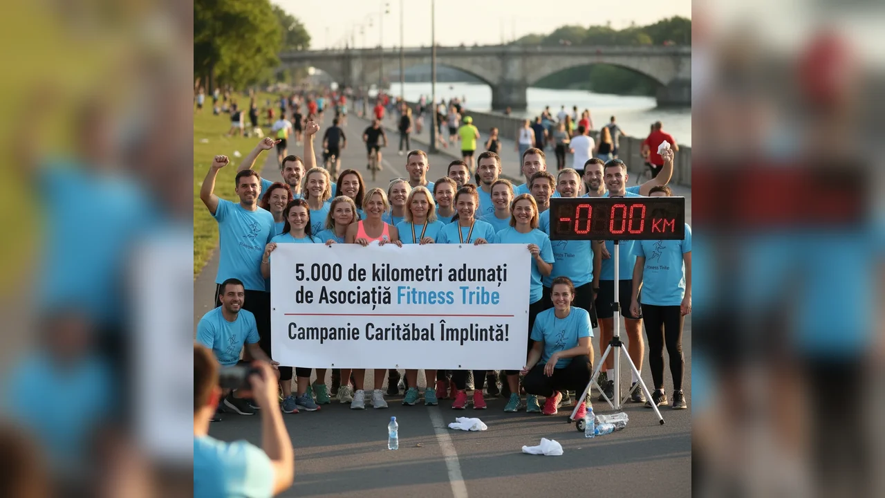 Asociaţia Fitness Tribe a strâns 5.000 km în campania sa caritabilă locală