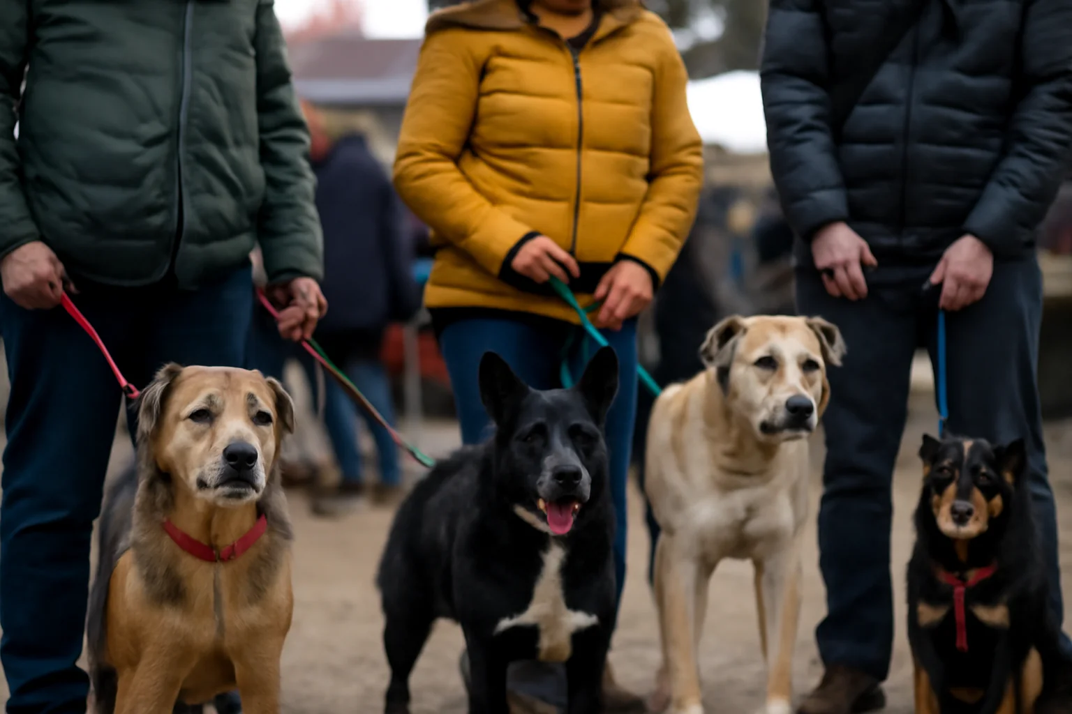 Câinii de la adăpostul din Câmpu Frumos ajung la Târgul Producătorilor din Sfântu Gheorghe pentru adopții