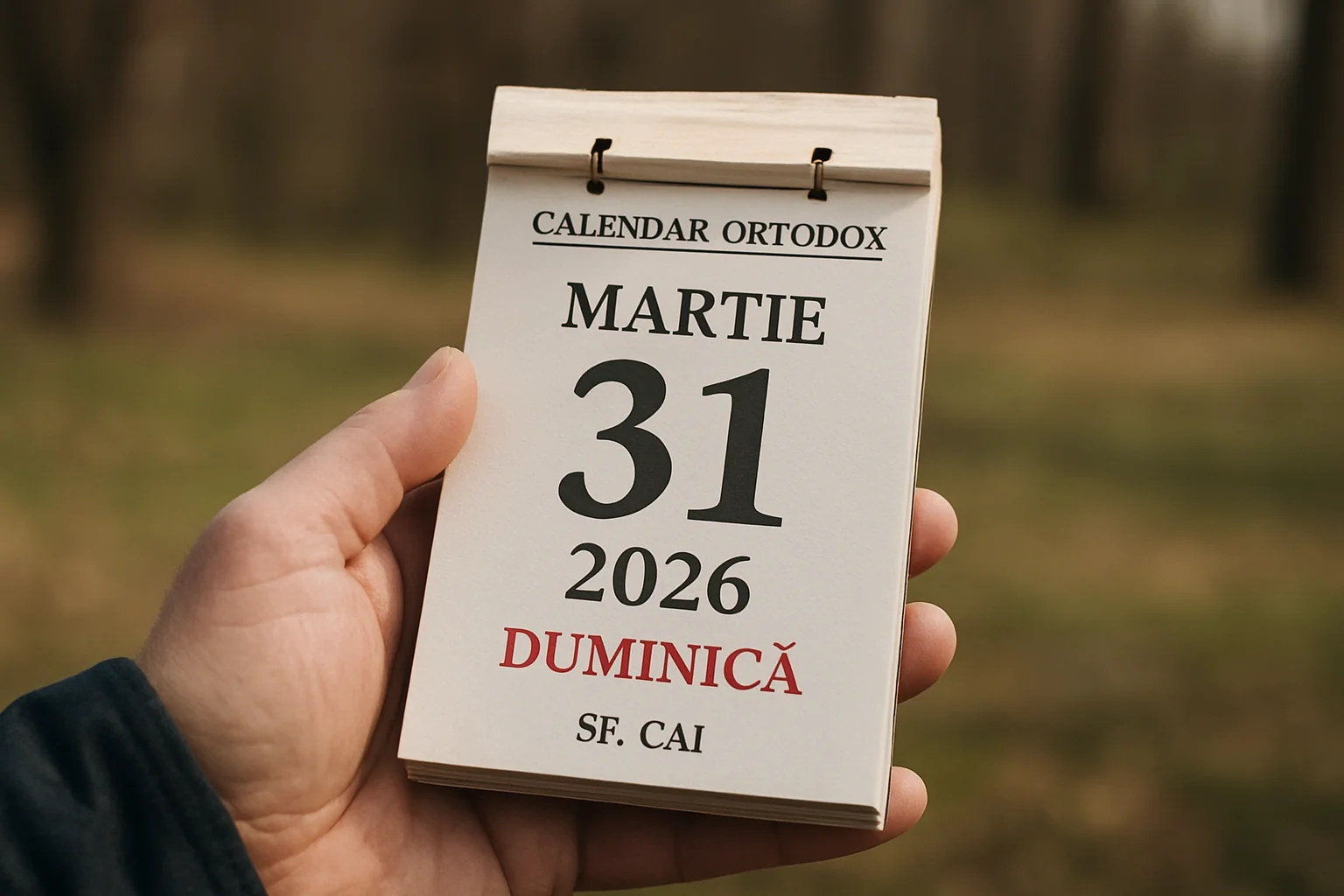 Calendar ortodox – 2026-03-31