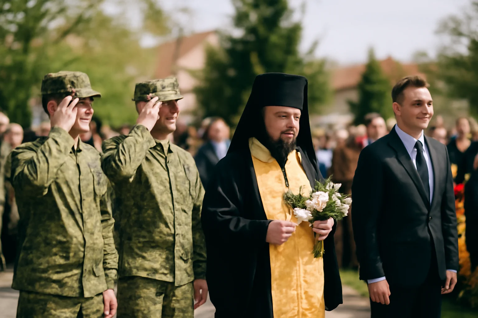 Ceremonii militare şi religioase în Covasna