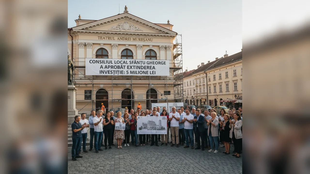 Consiliul Local Sfântu Gheorghe aprobă extinderea Teatrului Andrei Mureșanu cu o investiție de peste 5 milioane lei