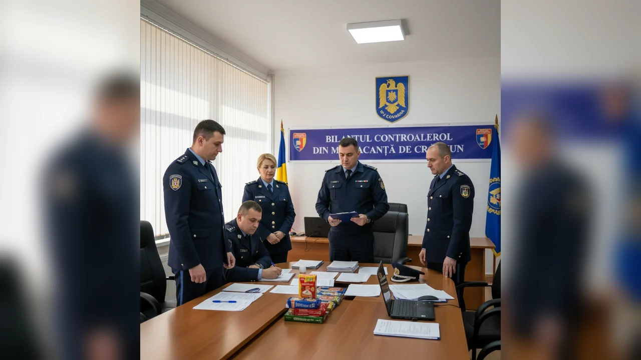 Controale ale poliției în minivacanța de Crăciun la Sfântu Gheorghe și în județul Covasna