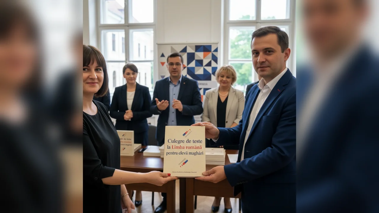 Culegere de teste la Limba română pentru elevii maghiari, prezentată la Sfântu Gheorghe