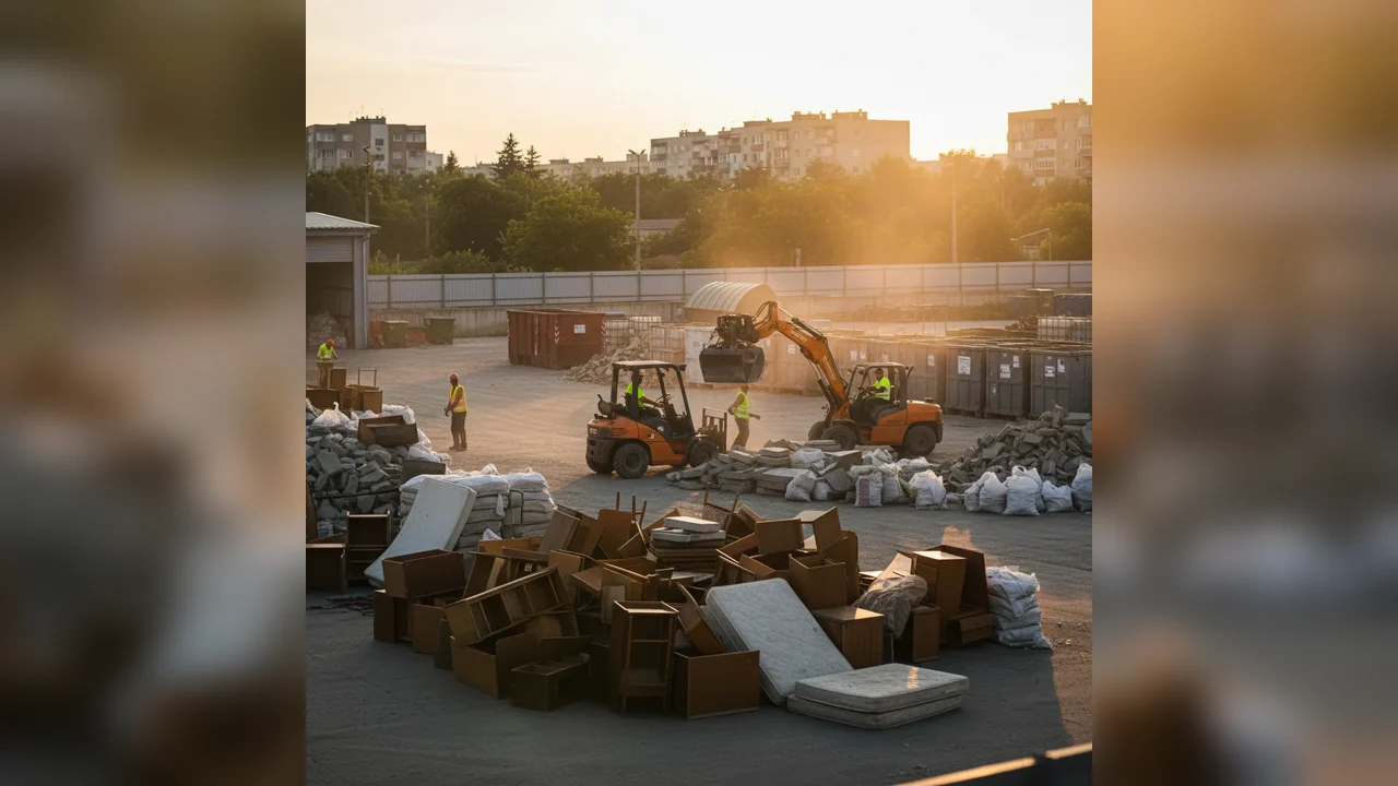 Depozitul de deșeuri TEGA, soluția locală pentru eliminarea mobilierului vechi și a molozului aruncat lângă containere