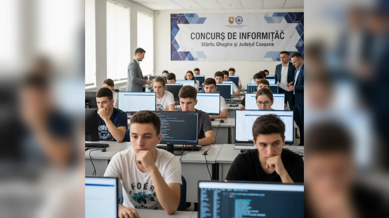 Elevi din Sfântu Gheorghe și județul Covasna, premiați la un concurs de informatică