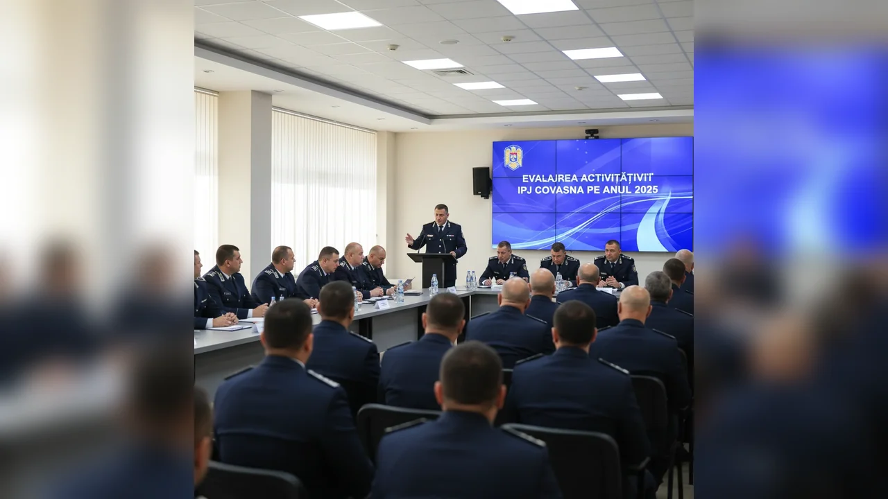 Evaluarea activității IPJ Covasna pe anul 2025, prezentată la Sfântu Gheorghe