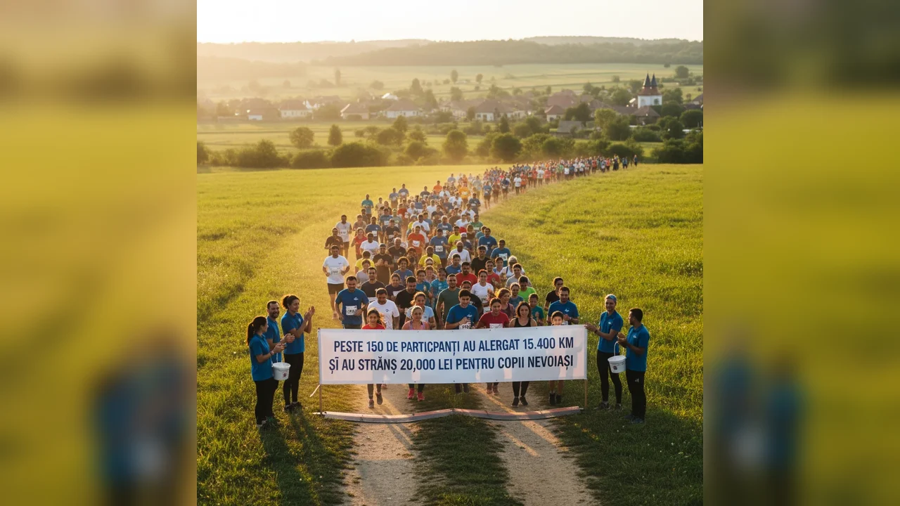 Eveniment caritabil la Sfântu Gheorghe: peste 150 de alergători au strâns 20.000 de lei pentru copii nevoiași