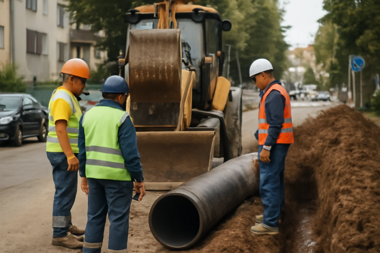Finalizate lucrările majore de înlocuire a conductelor de apă pe strada Presei din Sfântu Gheorghe