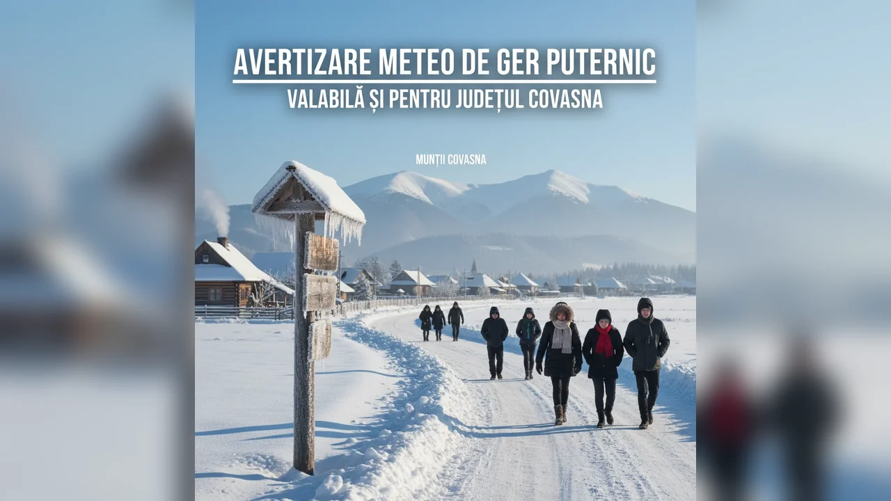 Ger puternic anunțat la Sfântu Gheorghe: avertizare meteo pentru județul Covasna