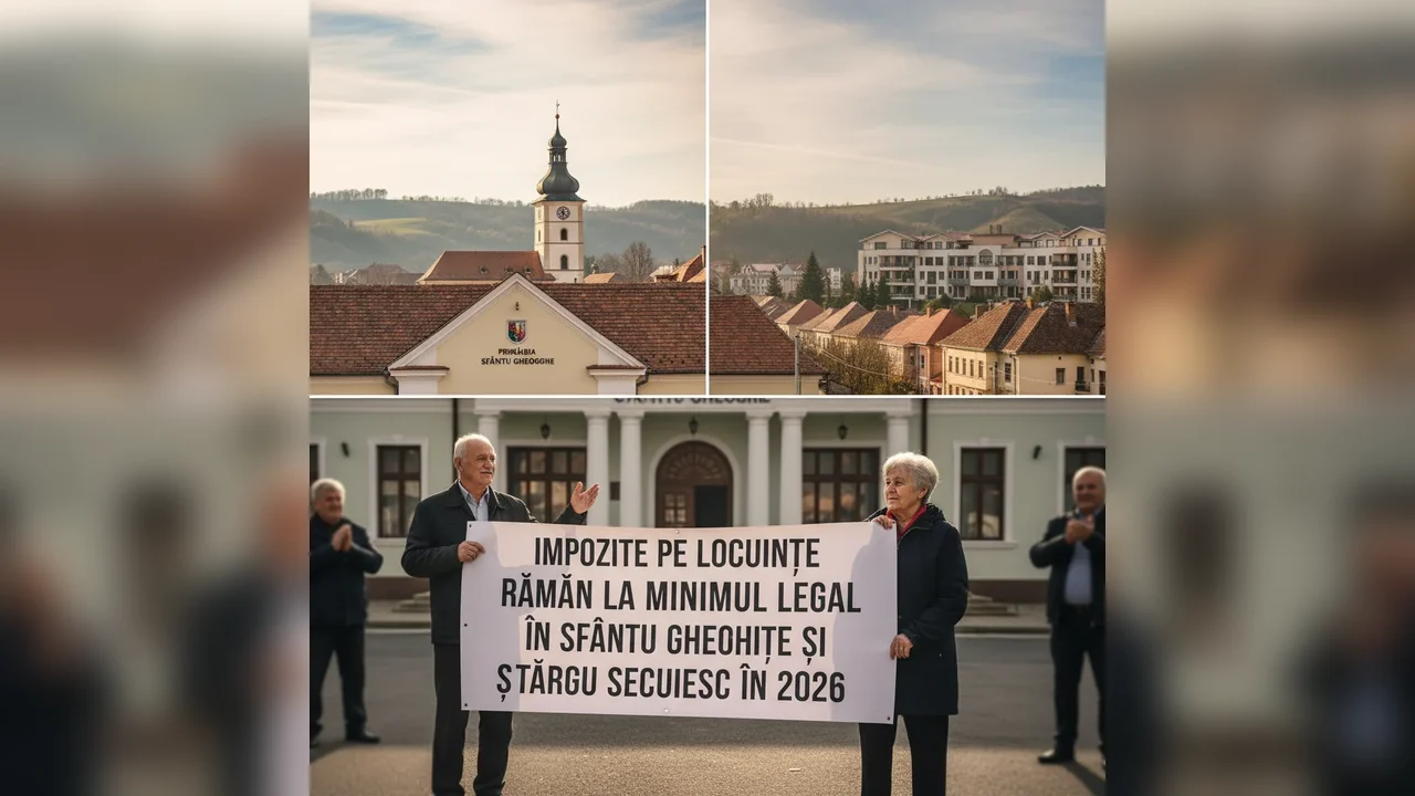 Impozitele pe locuințe rămân la minimul legal în Sfântu Gheorghe în 2026, în timp ce taxele auto cresc