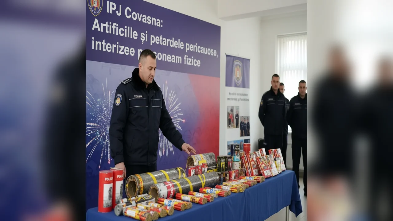 Interzicerea artificiilor şi petardelor periculoase pentru persoanele fizice în județ