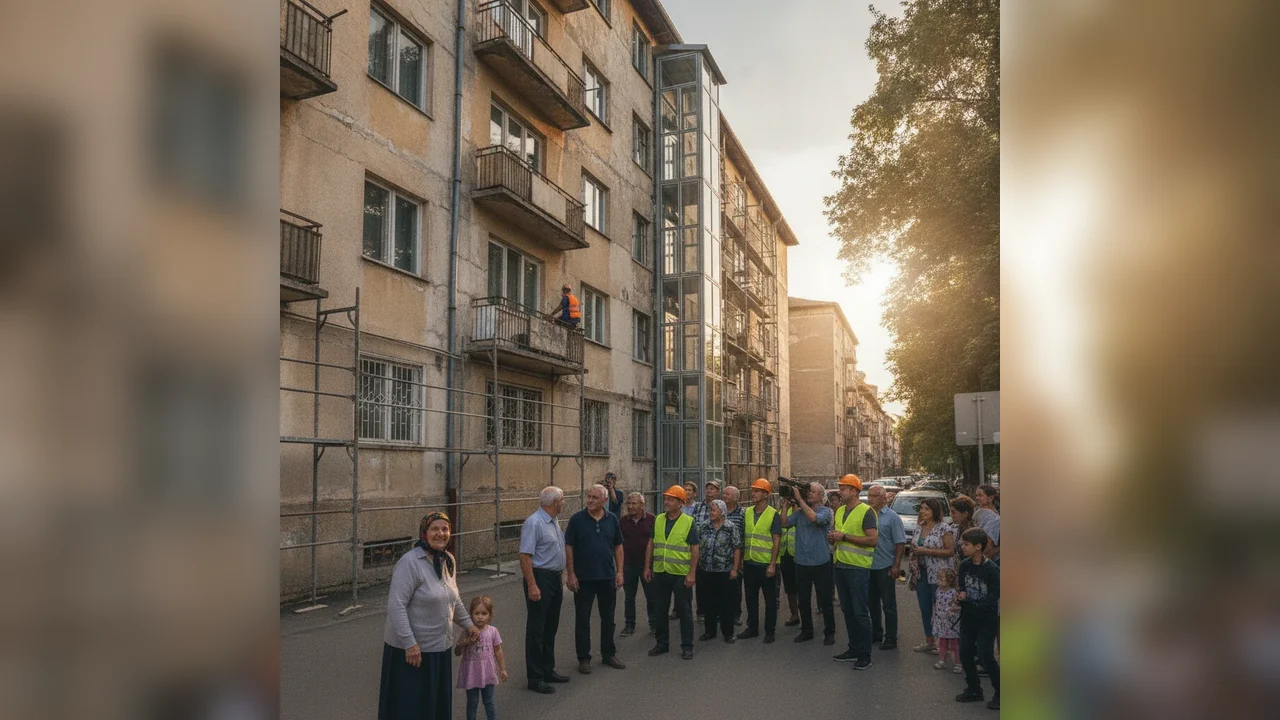 Lifturi exterioare pentru blocuri vechi