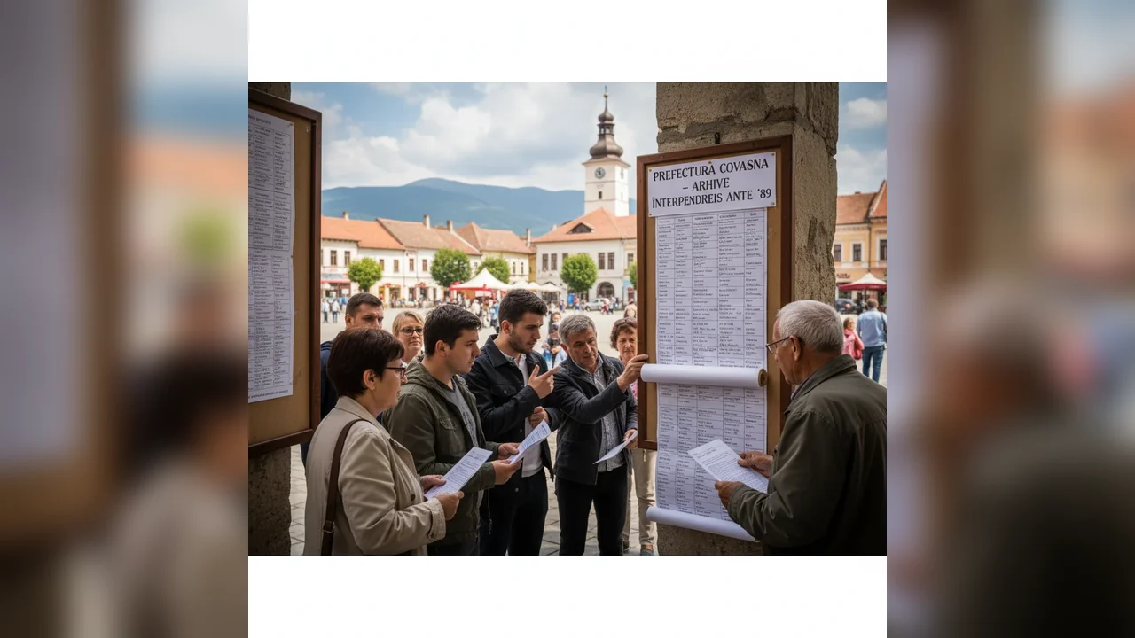 Lista cu peste 150 de firme care dețin arhivele întreprinderilor dinainte de 1989, disponibilă pentru locuitorii din Covasna de Prefectura județeană