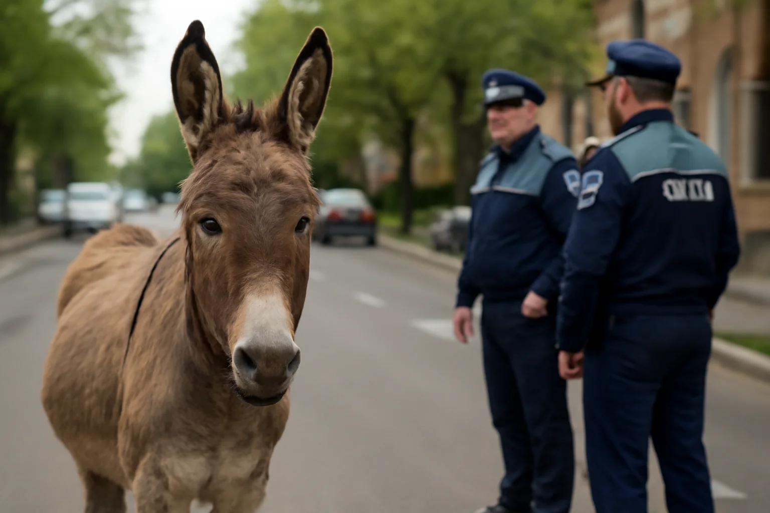 Măgar lăsat liber pe străzi, semnal de alarmă al Poliției Locale în Sfântu Gheorghe