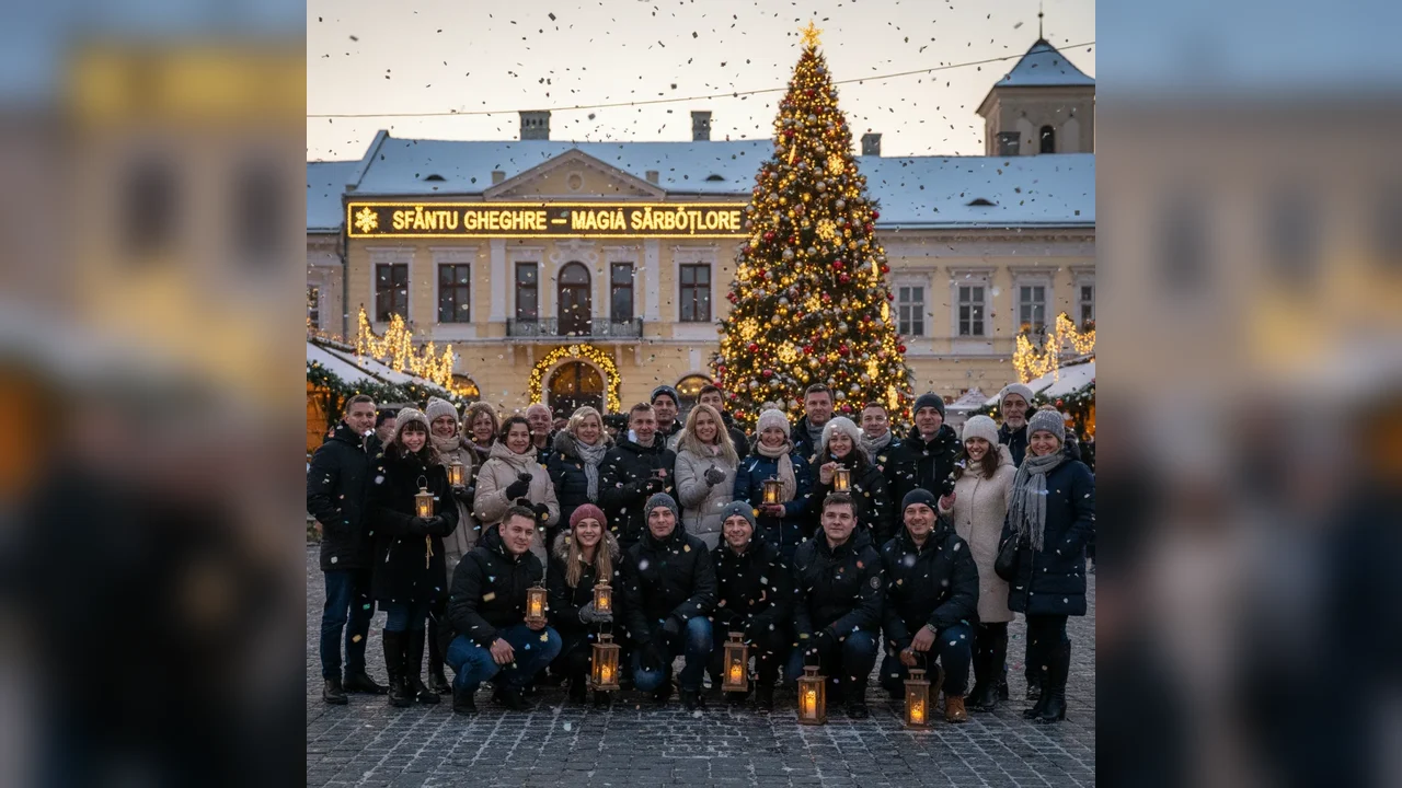 „Magia sărbătorilor de Crăciun în județul Covasna” debutează în Piața Libertății din Sfântu Gheorghe