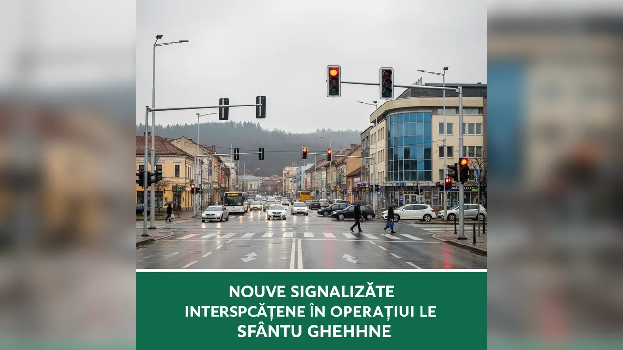 Noi intersecții semaforizate intră în funcțiune la Sfântu Gheorghe pentru fluidizarea traficului