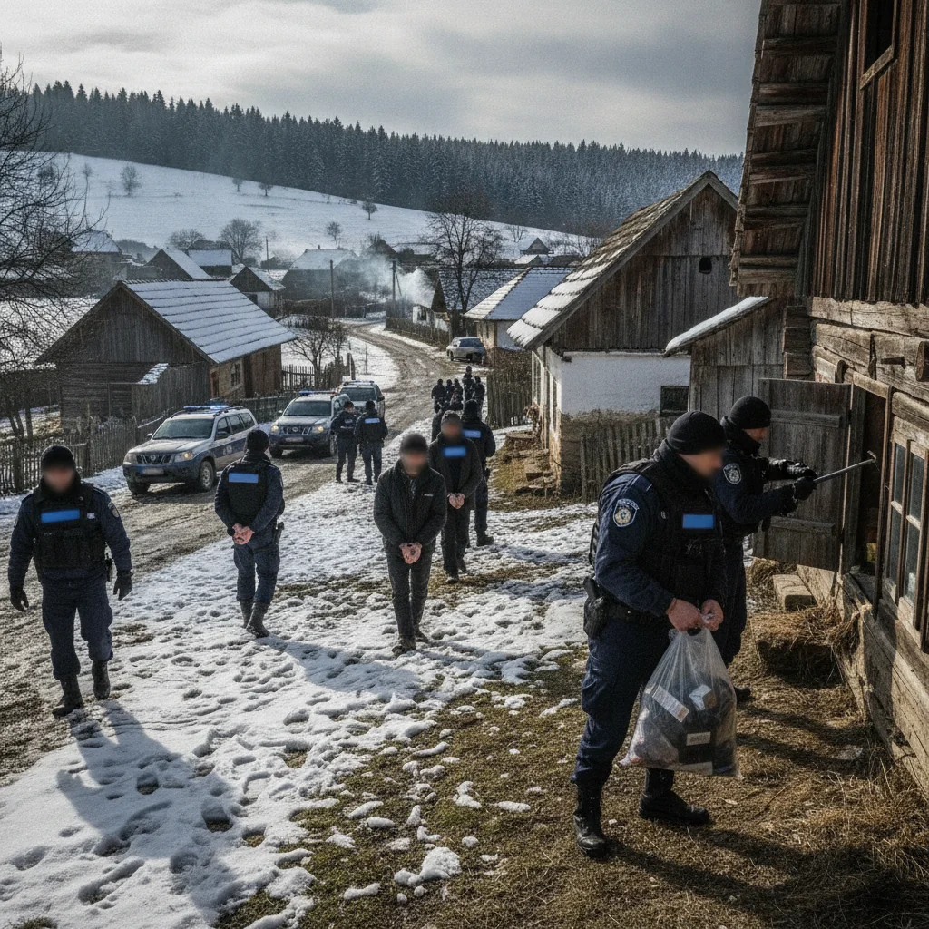 Nouă persoane, arestate preventiv într-un dosar de contrabandă cu țigări și trafic de droguri în Covasna