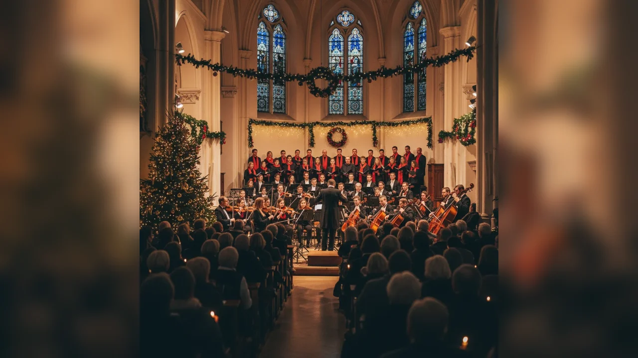 Orchestra Filarmonicii Brașov și Corul Bisericii Negre pe scenă