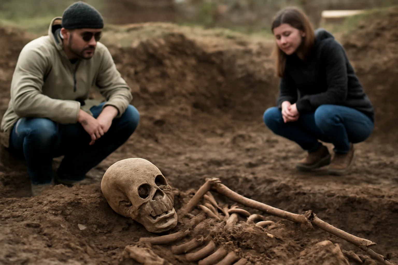 Oseminte din epoca medievală găsite la lucrările de canalizare din Ghelința