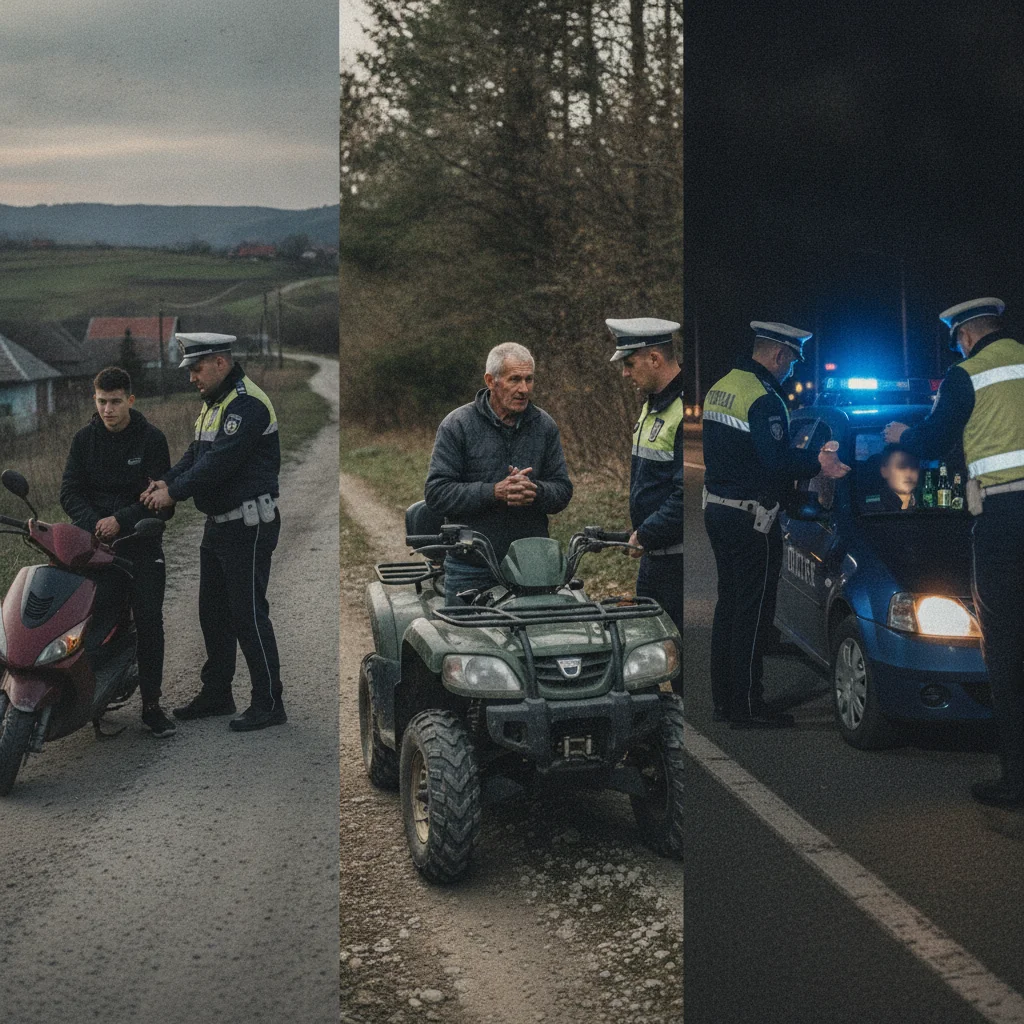 Patru bărbați reținuți în Covasna pentru infracțiuni rutiere grave