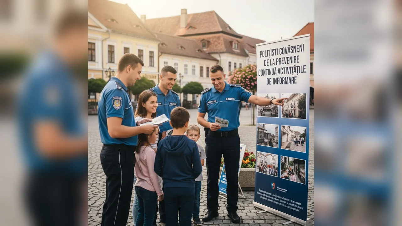 Polițiștii covăsneni de la Prevenire continuă campania de informare publică