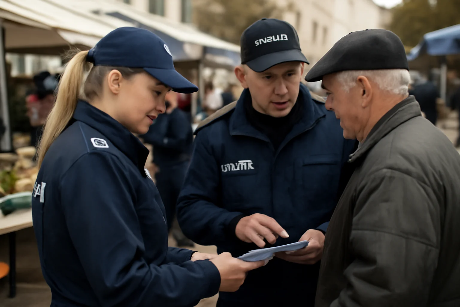Polițiștii de prevenire, în acțiune la piața agroalimentară din Sfântu Gheorghe