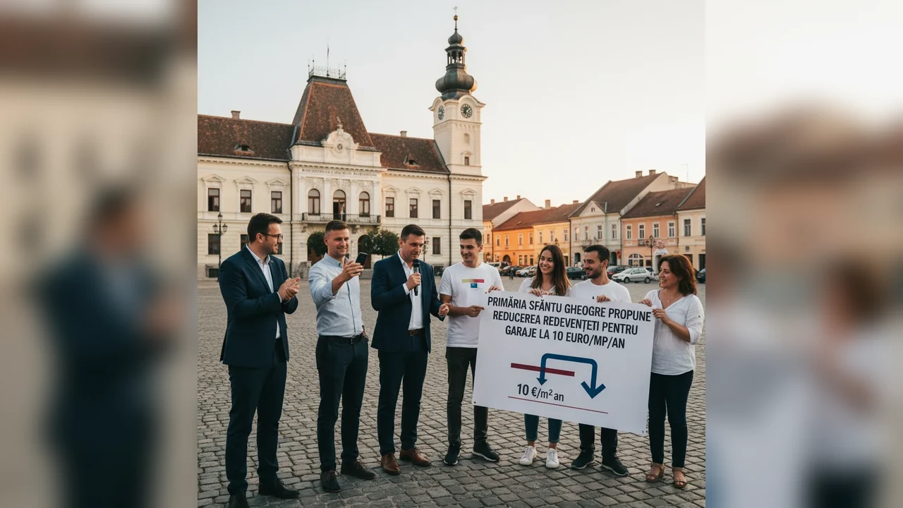 Primăria Sfântu Gheorghe vrea redevență unică de 10 euro/mp/an pentru garajele de pe domeniul public