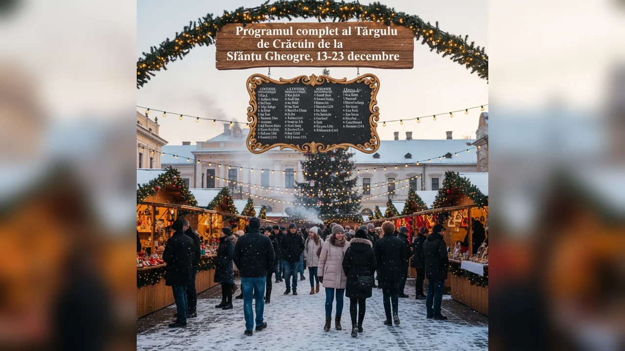 Programul Oficial al Târgului de Crăciun din Sfântu Gheorghe, 13-23 Decembrie 2023