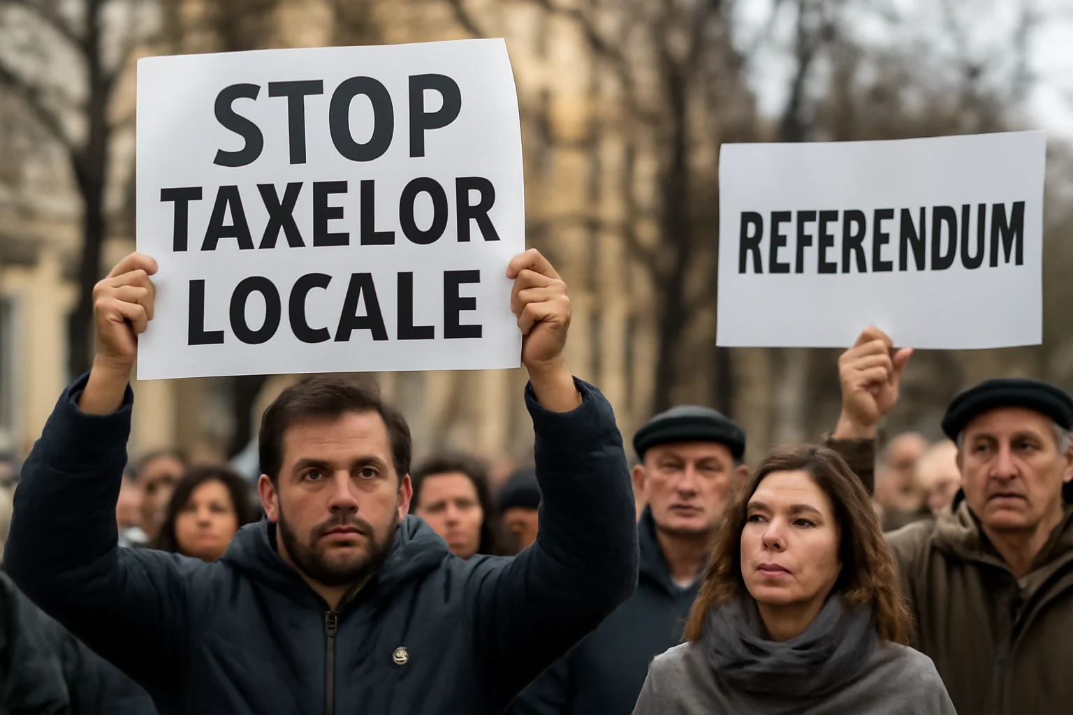 Protest față de taxele locale și plan de referendum la Sfântu Gheorghe