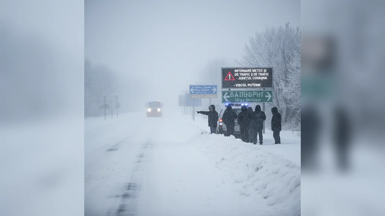 Recomandări de circulație și siguranță la Sfântu Gheorghe, în contextul viscolului anunțat în Covasna