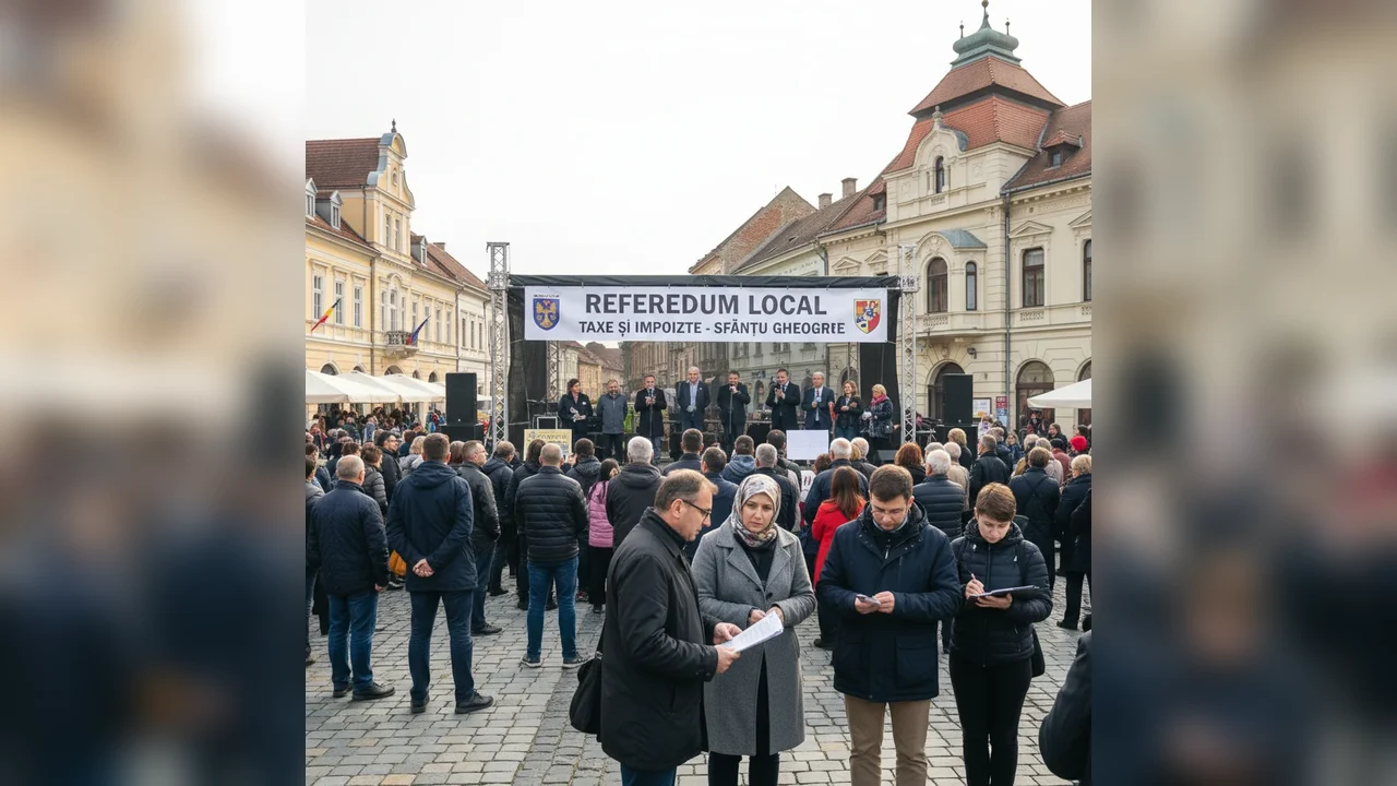 Referendum local propus la Sfântu Gheorghe privind nivelul taxelor și impozitelor
