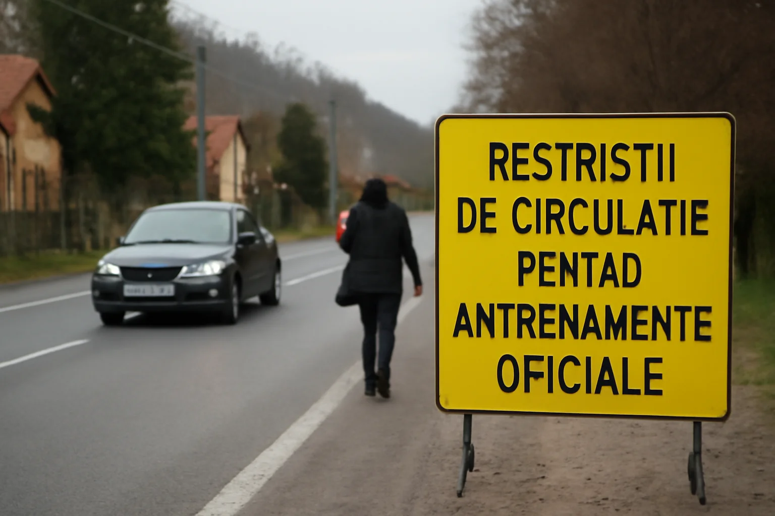 Restricții de circulație la Sfântu Gheorghe pe drumul spre Șugaș Băi pentru antrenamente auto-moto