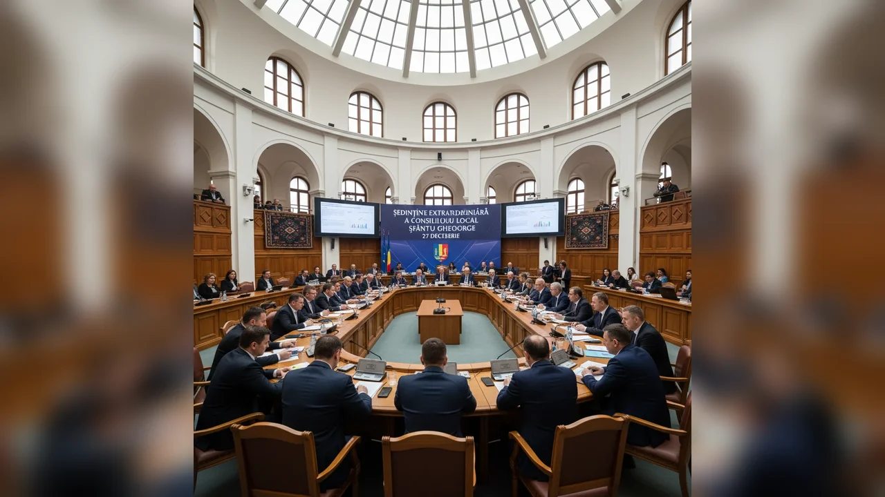 Ședință extraordinară a Consiliului Local Sfântu Gheorghe programată pentru 27 decembrie