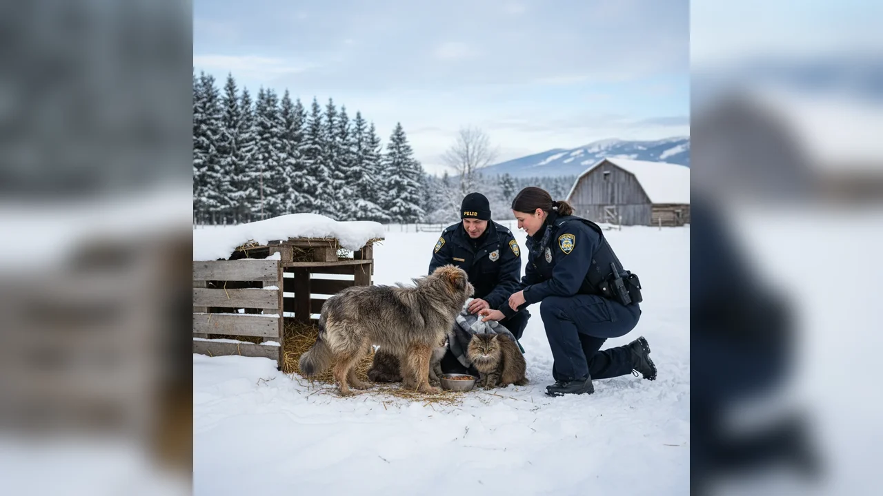 Sfântu Gheorghe: recomandări ale polițiștilor din Covasna pentru protejarea animalelor pe timp de ger
