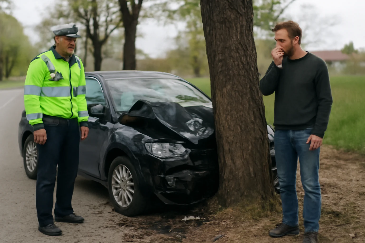 Șofer băut implicat într-un accident rutier la Târgu Secuiesc, anunțat de poliție la Sfântu Gheorghe