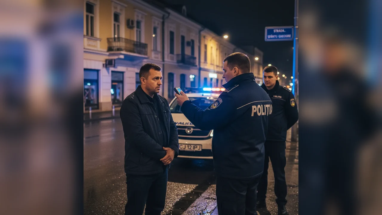 Șofer depistat băut la volan în Sfântu Gheorghe, cercetat penal de polițiștii din Covasna
