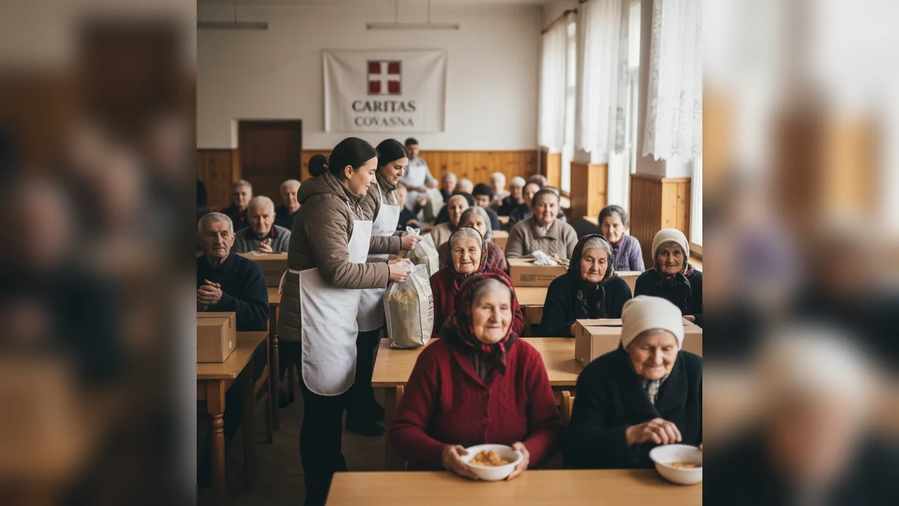 Sprijin pentru vârstnici în zona Buzaielor: pachete cu mâncare caldă distribuite de Caritas Covasna, anunțate la Sfântu Gheorghe