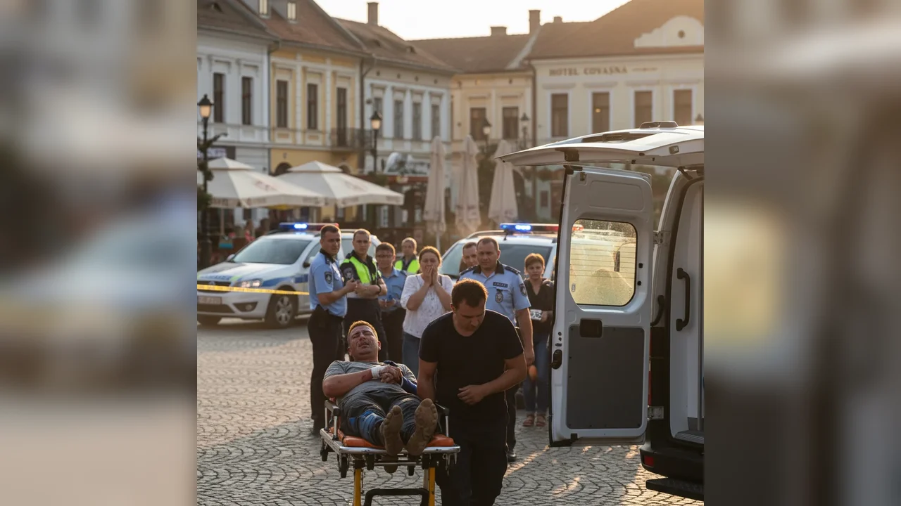 Tâlhărie violentă în plină zi în Covasna: femeie de 68 de ani rănită grav