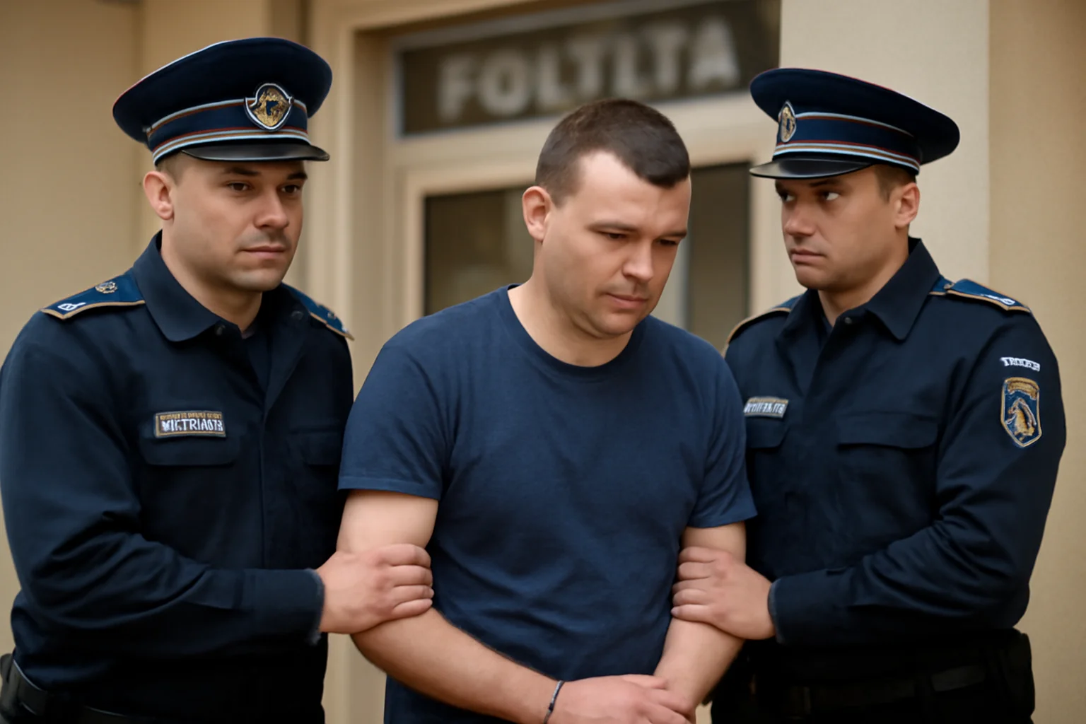 un bărbat își rupe brățara electronică de supraveghere chiar în sediu