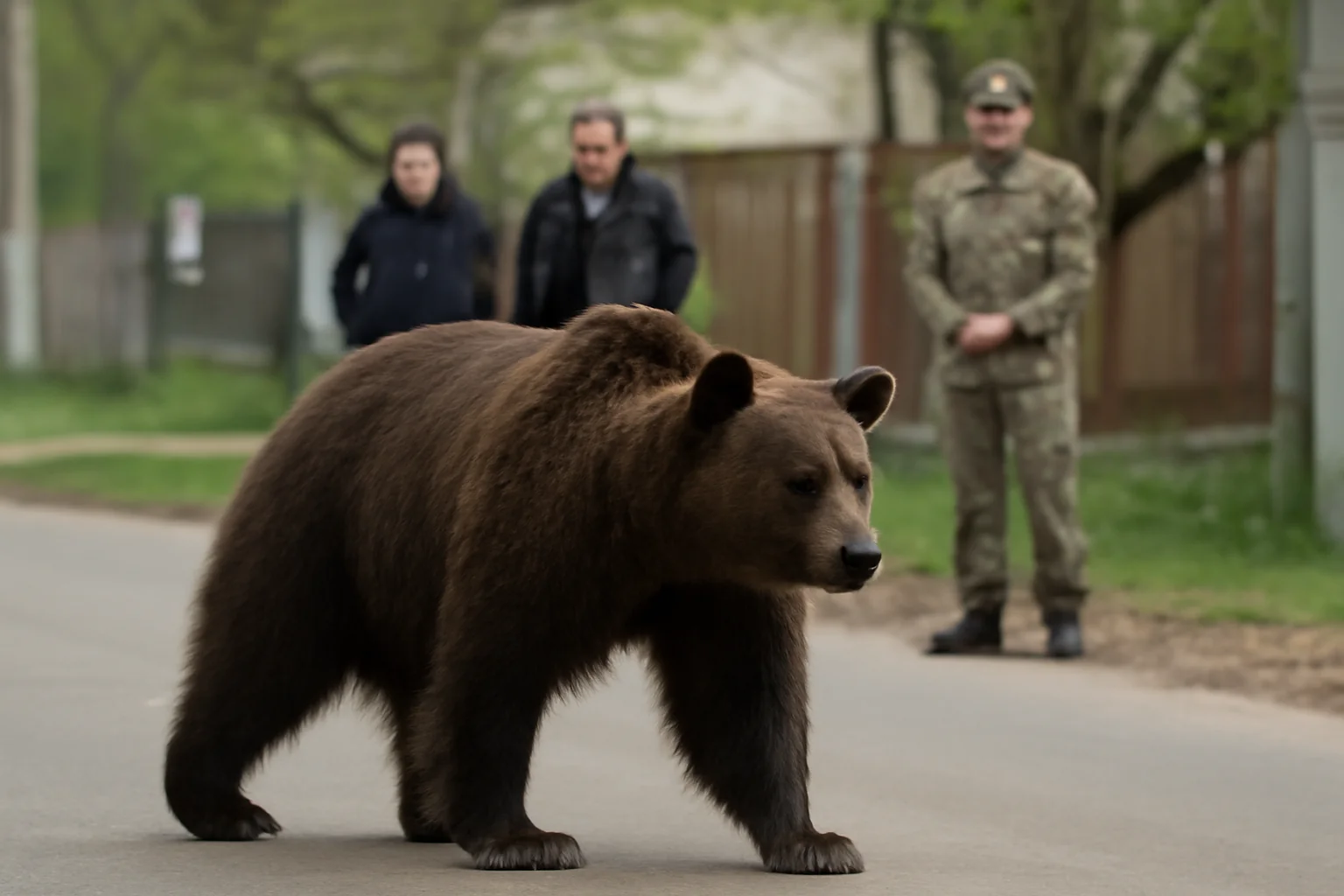 Urs semnalat în incinta unității militare din Sfântu Gheorghe