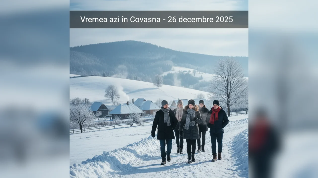 Vremea azi în Covasna – 26 decembrie 2025